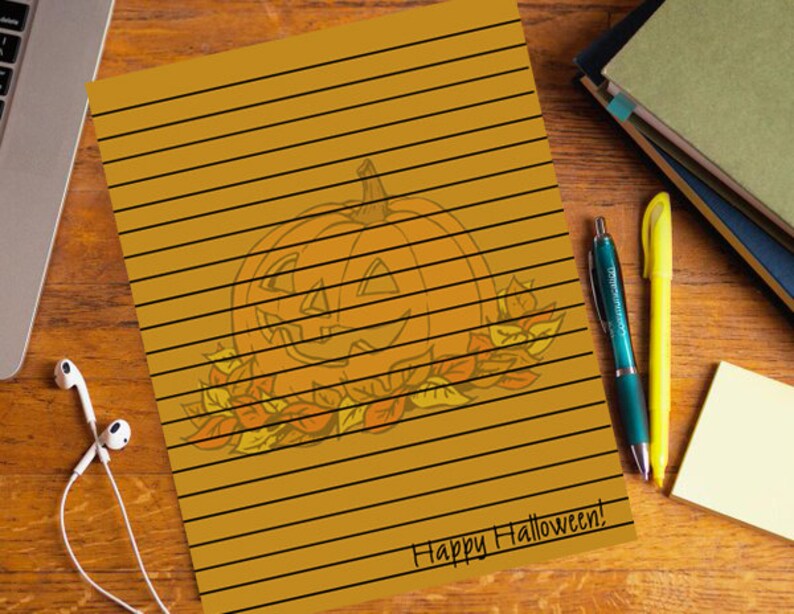 Halloween Stationary - Printable Stationery - Holiday vacation Stationary - Protected Stationery - Pumpkin Stationary - Pdf stationery photo relating to Halloween Stationery Printable titled Halloween Stationary - Printable Stationery - Getaway Stationary - Protected Stationery - Pumpkin Stationary - Pdf stationery