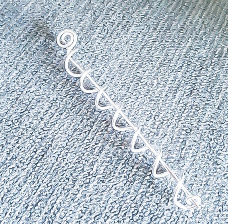 Silver Metal Hair Twist Mini Hair Twist Metal Hair Wrap Etsy
