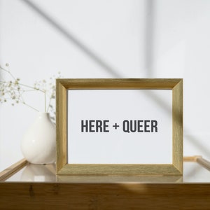 LGBTQ Print • Queer Print • Queer Wall Art • Pride Print • Equality Print • Diversity Print • Gender Print • Feminist Print • Minimalist