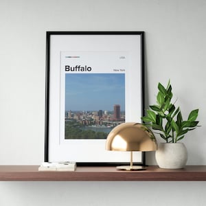 Druck • Buffalo, NY • Upstate NY Druck • NY Druck • New York State Druck • New York Wandkunst • New York Poster • New York Kunst zum Herunterladen