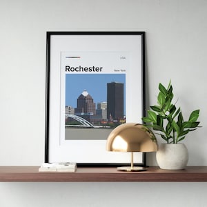 Druck • Rochester, NY • Upstate NY Druck • NY Druck • New York State Druck • New York Wandkunst • New York Poster • New York Kunst zum Herunterladen