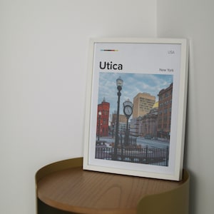Druck • Utica, NY • Upstate NY Druck • CNY Druck • New York State Druck • New York Wandkunst • New York Poster • New York Kunst zum Herunterladen
