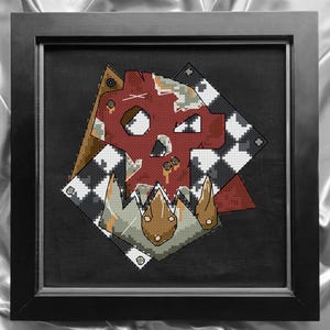 Warhammer 40k Ork Symbol Cross Stitch Pattern