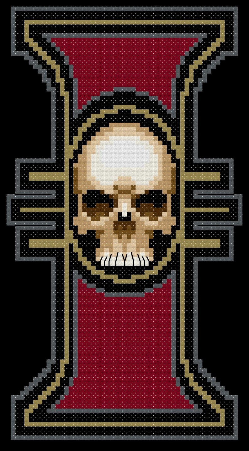 Warhammer 40k Inquisitorial Seal Cross Stitch Pattern Etsy