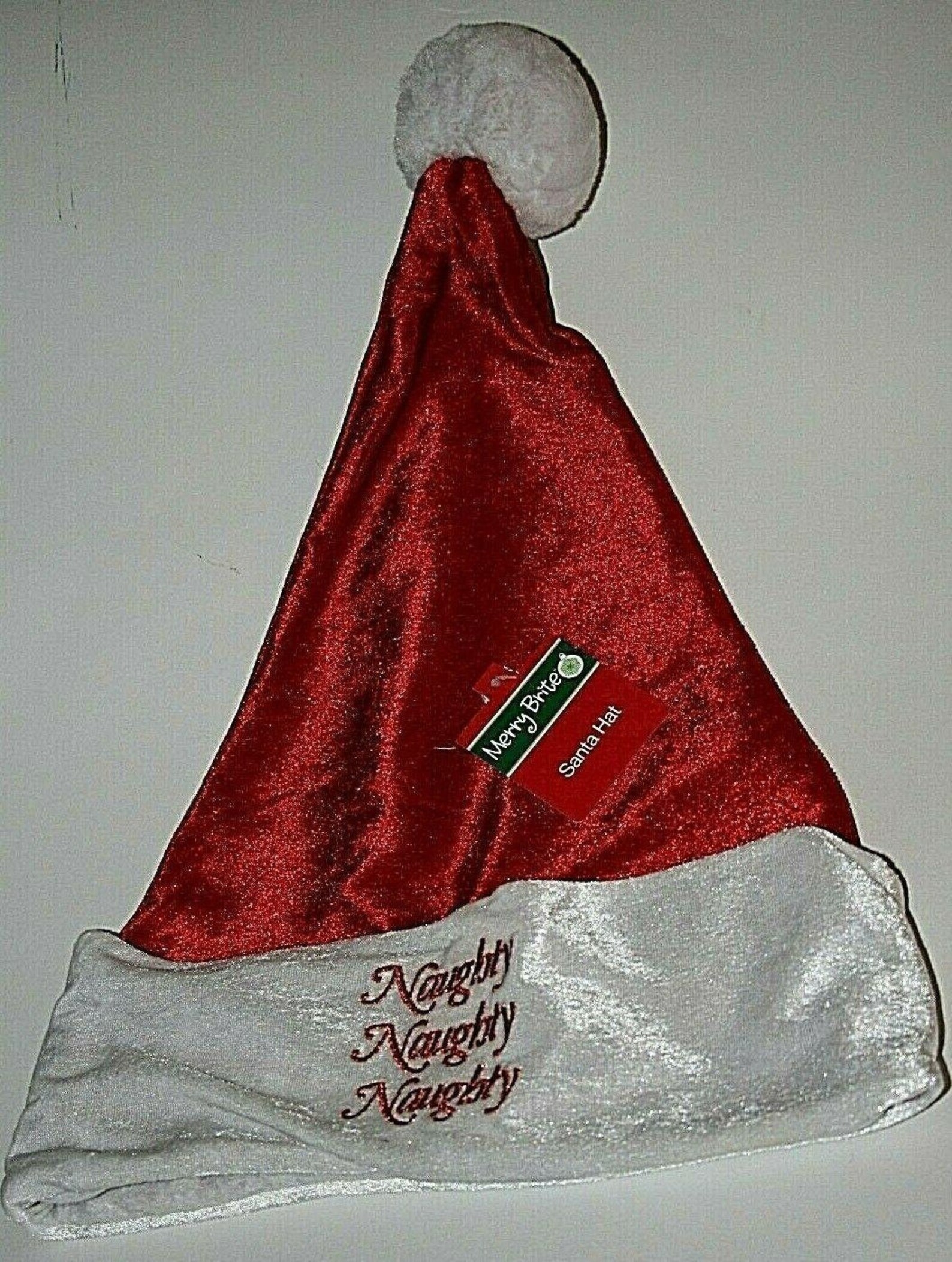 Naughty Naughty Naughty Embroidered Red Christmas Santa Hat Etsy New Zealand