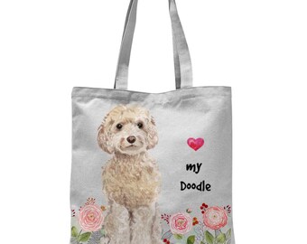 Stylish Golden Doodle Dog Women/’s Tote Bag Handbags Shoulder Bag for Gym Travel Picnic Beach