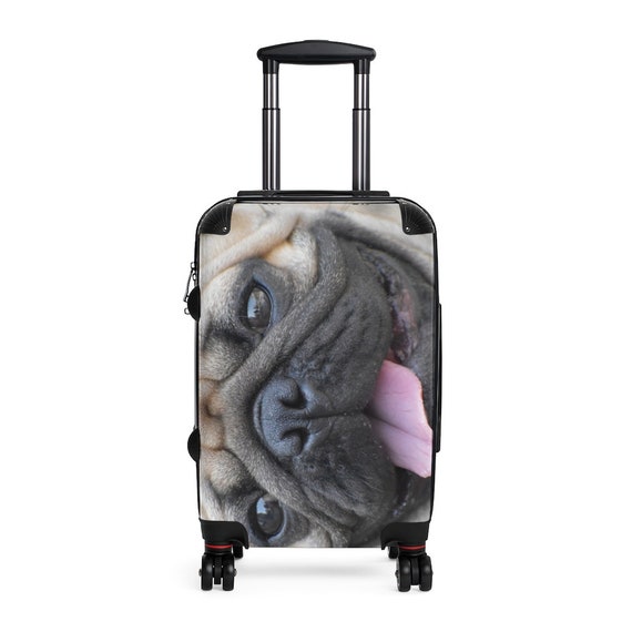 Maleta de mano De cabina de equipaje Pug Maleta de caja dura | Etsy España