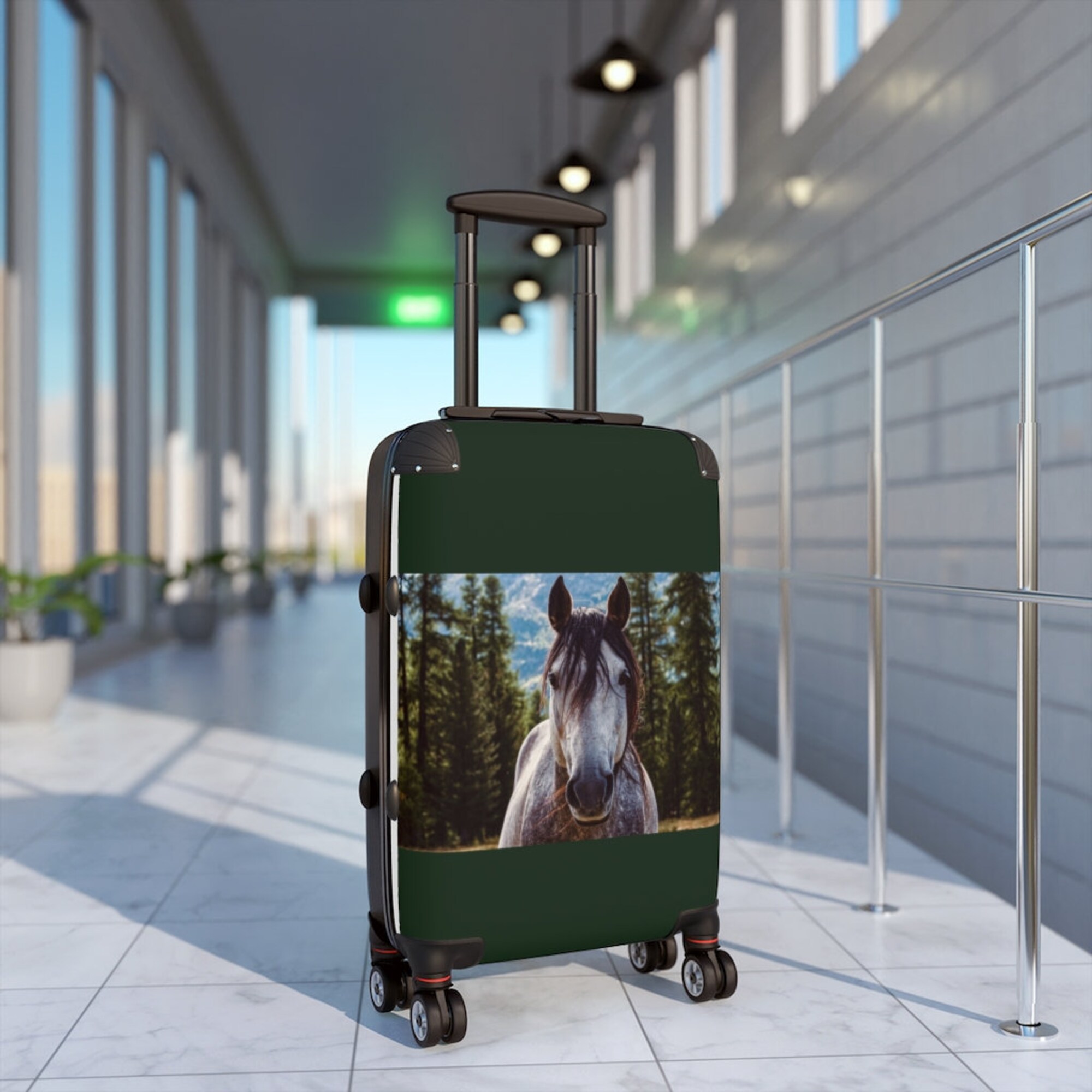 Discover Horse Carryon Luggage Cabin Suitcase, Hardcase Luggage