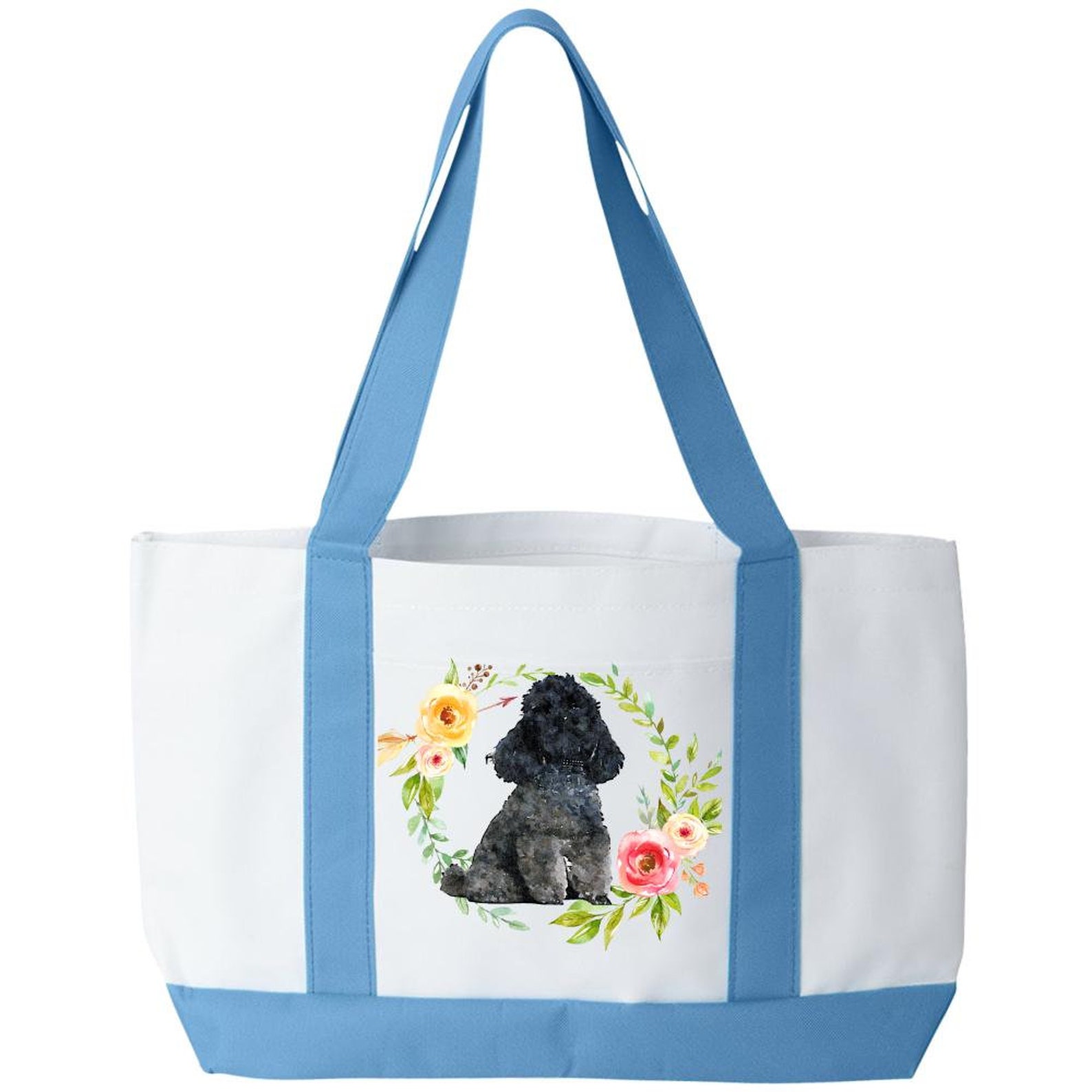 Black Toy Poodle Tote Bag Etsy