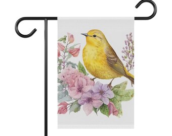 Goldfinch Yellow Bird Garden & House Banner, Garden Flag