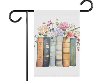 Books Avid Reader Bibliophile Librarian Book Club Garden & House Banner