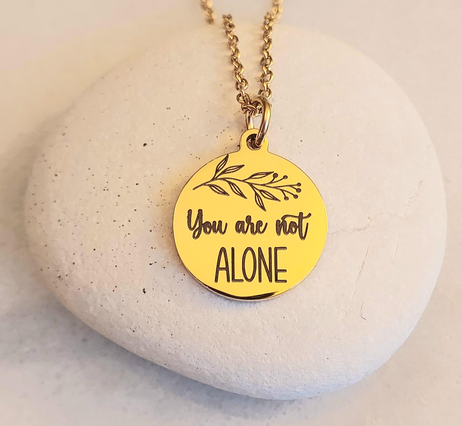 not alone drop of hope necklace Necklace You Are Not Alone