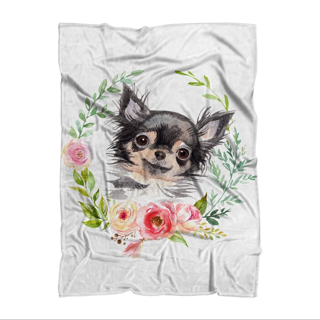 Chihuahua Premium Fleece Throw Blanket Etsy