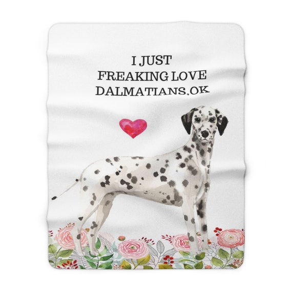 dalmatian fleece blanket