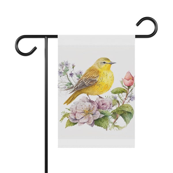 Goldfinch Yellow Bird Garden & House Banner, Garden Flag