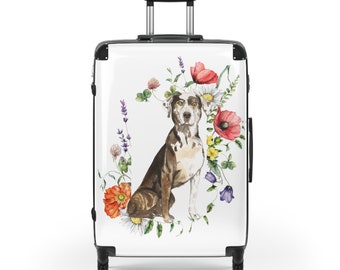 Catahoula Leopard Hound Dog Carryon, Medium or Large Hardcase Luggage
