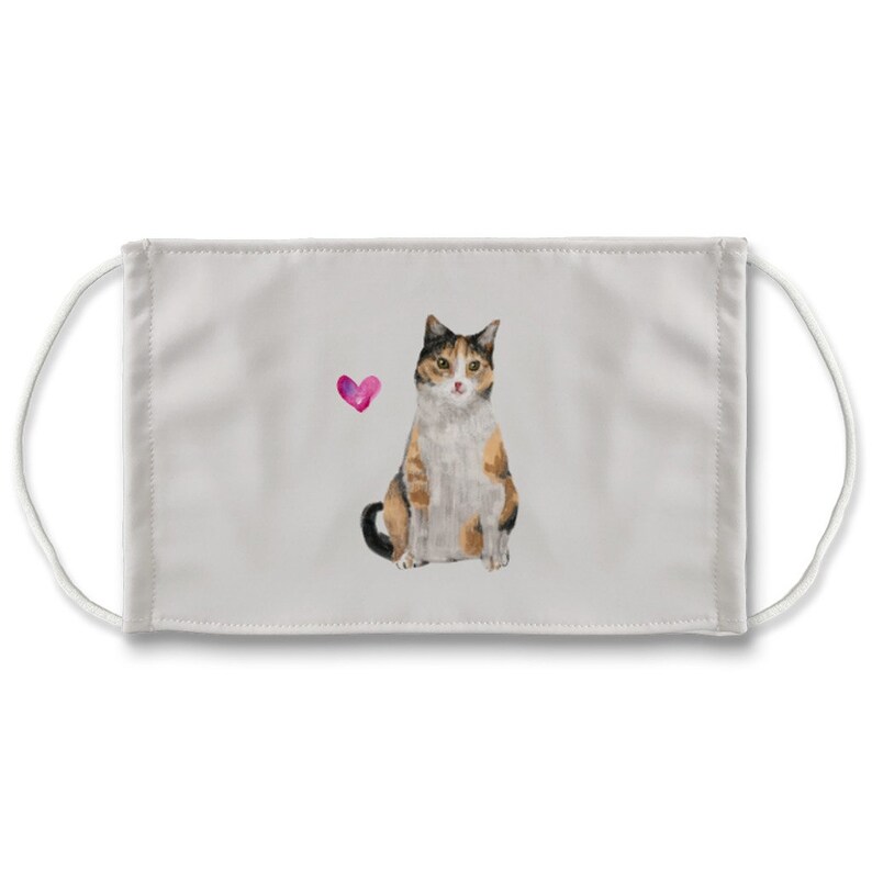 Calico Cat Face Mask Face Covering Adult Child Etsy