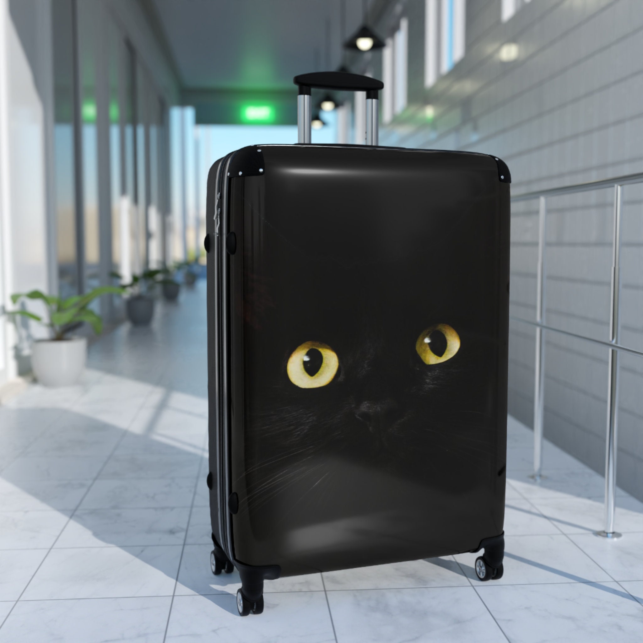Black Cat Carryon, Medium or Large Hardcase Luggage