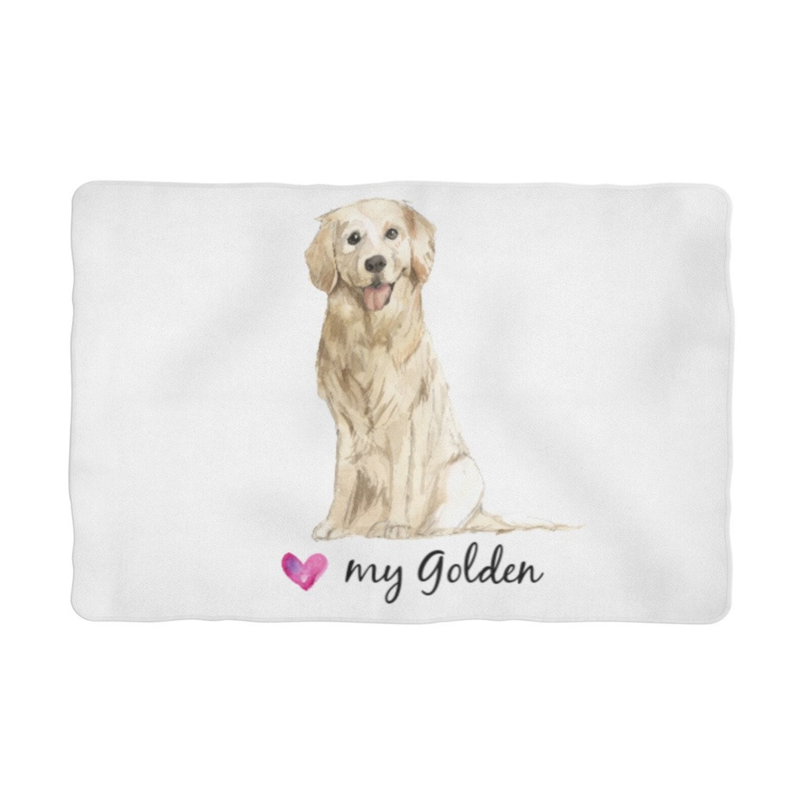 Love My Golden Golden Retriever Pet Blanket Etsy