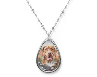 Vizsla Silver Charm Necklace