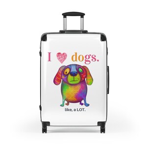 Me los perros mano equipaje rígido mediano - Etsy España