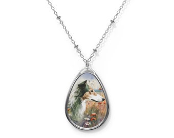 Borzoi Silver Charm Necklace