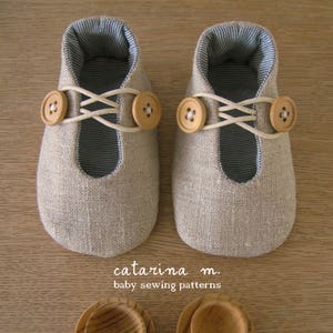 PDF SEWING PATTERN * Baby Shoe Model n.1 (+ two variants) * Catarina M. * English