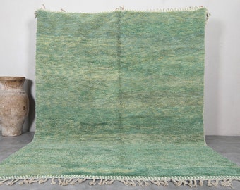 Moroccan rug Green - Handmade rug - Moroccan berber rug - Solid rug - Morocco rug - Moroccan area rug - Custom Green rug - Wool rug