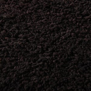 May include: Close-up of a dark brown, textured fabric with a dense, looped pile. The material has a soft, plush appearance, with a slightly uneven surface. The overall effect is a rich, warm texture.