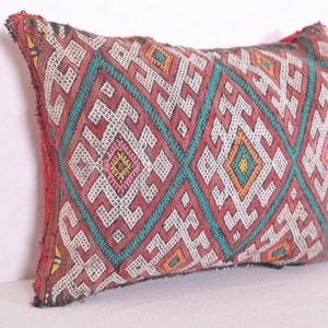 Filled Moroccan Handmade pillow 14.9 x 19.6 INCHES Moroccan cushion - Throw pillow - Moroccan pillow - Throw pillow - Decorative pillow