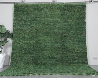 Moroccan rug green - Custom area rug - Beni ourain rug - Living room rug - Moroccan rug - Morocco rug - Minimalist rug - Wool rug