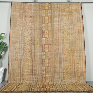 Tuareg rug 7.6 x 10.6 feet large african rug - mauritanian mat - tuareg rug - vintage tuareg mat - reed rug - tuareg rug - sahara rug