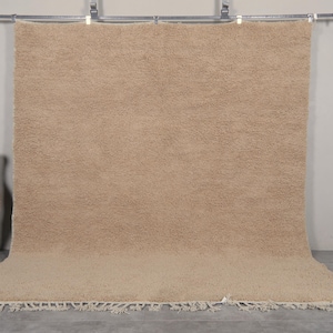 Moroccan rug taupe - Beni ourain rug - Custom rug - Area rug - Berber rug - Morocco rug - Moroccan handmade rug - Custom wool rug