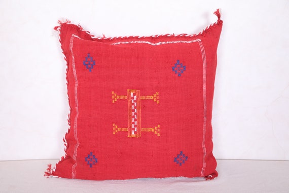 Moroccan Red Pillow 18.8 X 19.2 INCHES Moroccan Red Cushion Throw
