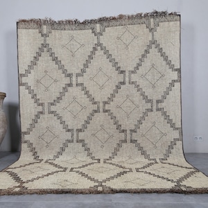 Tuareg rug 7.5 x 11.1 feet tuareg reed rug - tuareg mat - reed rug - vintage tuareg mat - handmade rug - vintage rug - mauritanian mat