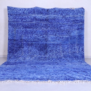 Moroccan rug blue - Moroccan rug contemporary - Custom area blue rug - Beni ourain rug - Living room rug - Moroccan blue rug - Blue rug