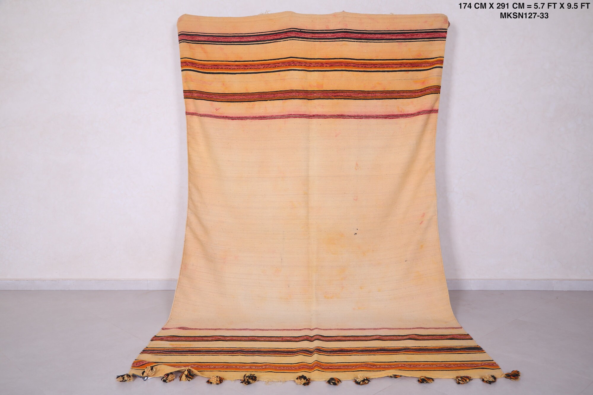 Vintage Moroccan Blanket 5.7 FT X 9.5 FT Etsy
