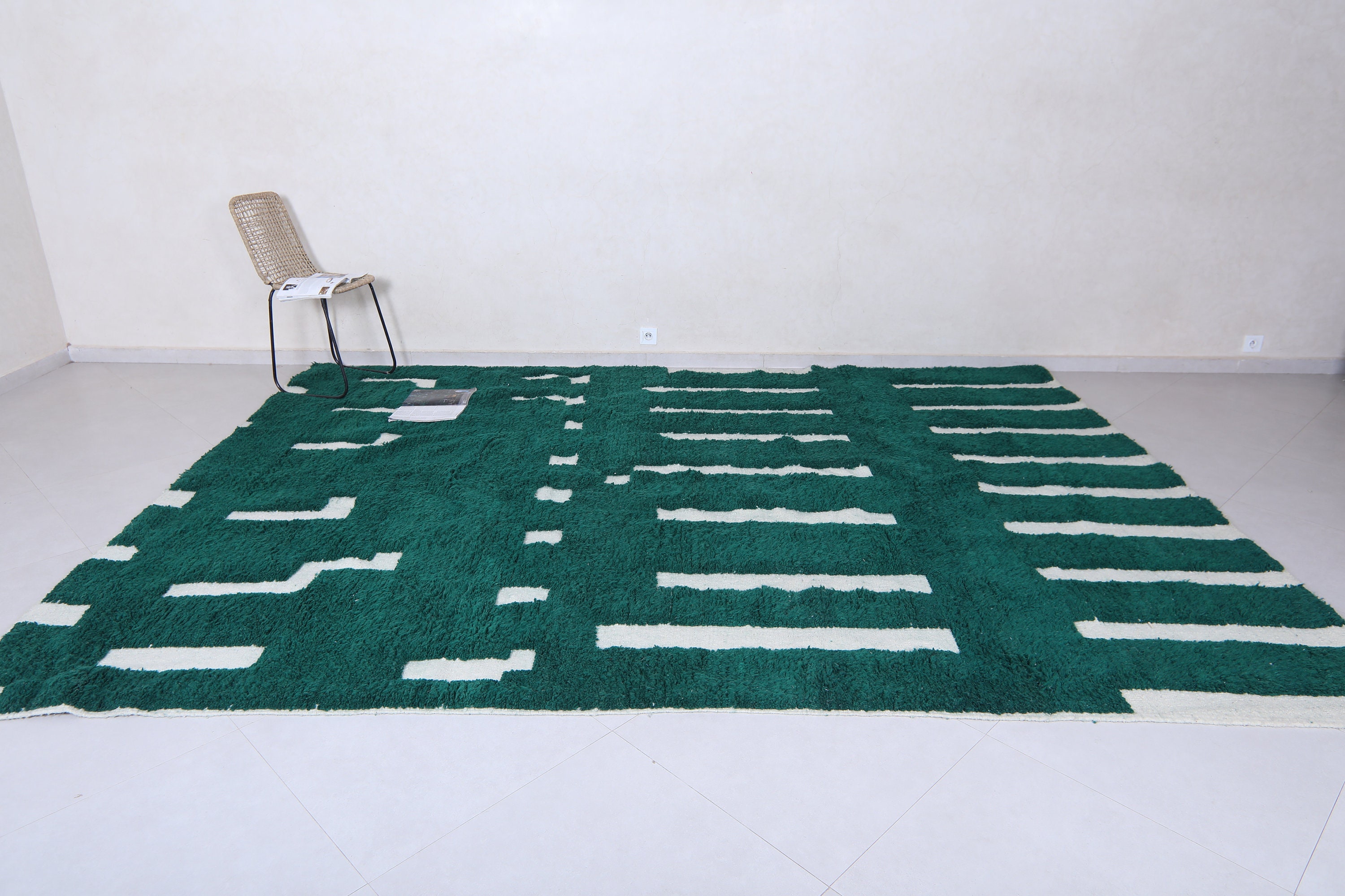 Greenarbic Rug Patterns Moroccan Green Rug - Handmade Berber Rug - Custom Area Rug - Beni ...