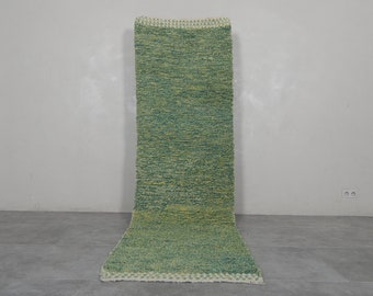 Moroccan rug green runner - Custom hallway rug -  Entryway rug - Long runner rug - Moroccan rug - Berber runner rug - Runner green rug