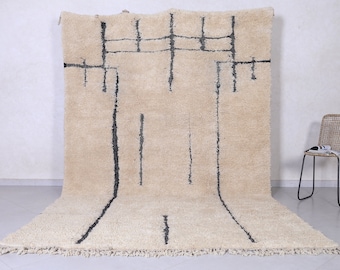 Authentic beni ourain rug - Moroccan rug - Custom rug - Handmade rug - Moroccan rug - Custom moroccan rug - Morocco rug - Ivory rug