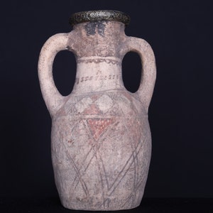 Antique clay water pot - moroccan pottery - vintage pottery - handmade pottery - berber pottery - handmade pottery