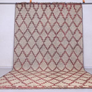 Vintage african tuareg mat 8.4 x 15.1 feet long nomad rug - vintage rug - tuareg area rug - handmade rug - mauritanian mat