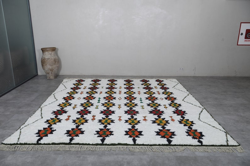 Amazing berber rug Moroccan rug Traditional Handmade tribal rug Morocco rug Living room rug custom size rug Wool area rug image 2