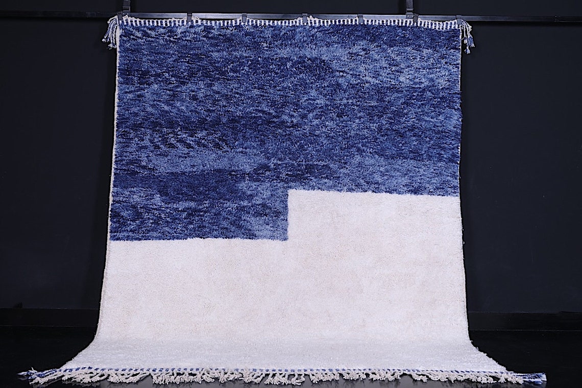 Moroccan Rug Blue Berber Rug Custom Moroccan Rug Beni - Etsy