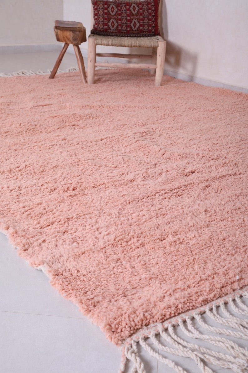 Moroccan Rug Rose Solid Rose Rug Moroccan Rug Wool - Etsy