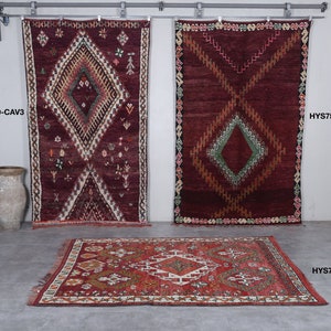 Wholesale Moroccan rugs for sale Vintage Berber rug Morocco rug Handmade rug Boujaad rug Tribal rug Vintage rugs Wool rugs image 1