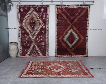 Große marokkanische Teppiche zum Verkauf - Vintage Berber Teppich - Marokko Teppich - Handgewebter Teppich - Boujaad Teppich - Stammesteppich - Vintage Teppiche - Wollteppiche