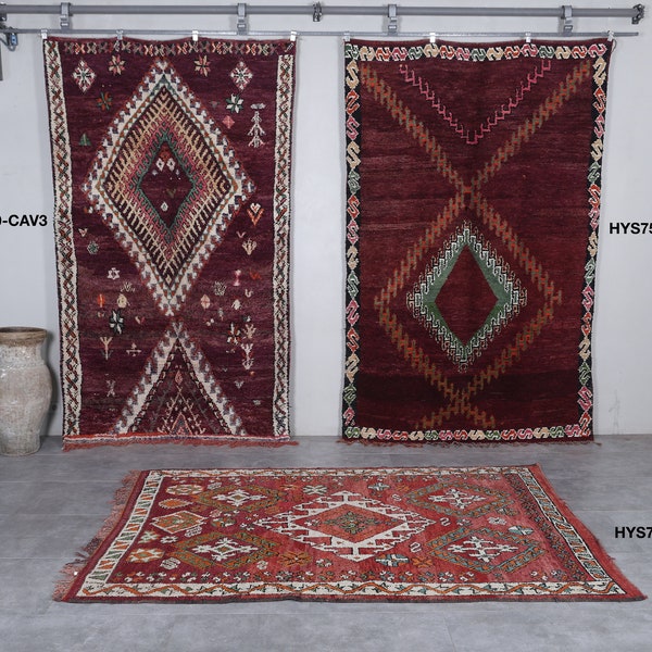 Wholesale Moroccan rugs for sale - Vintage Berber rug - Morocco rug - Handmade rug - Boujaad rug - Tribal rug - Vintage rugs - Wool rugs