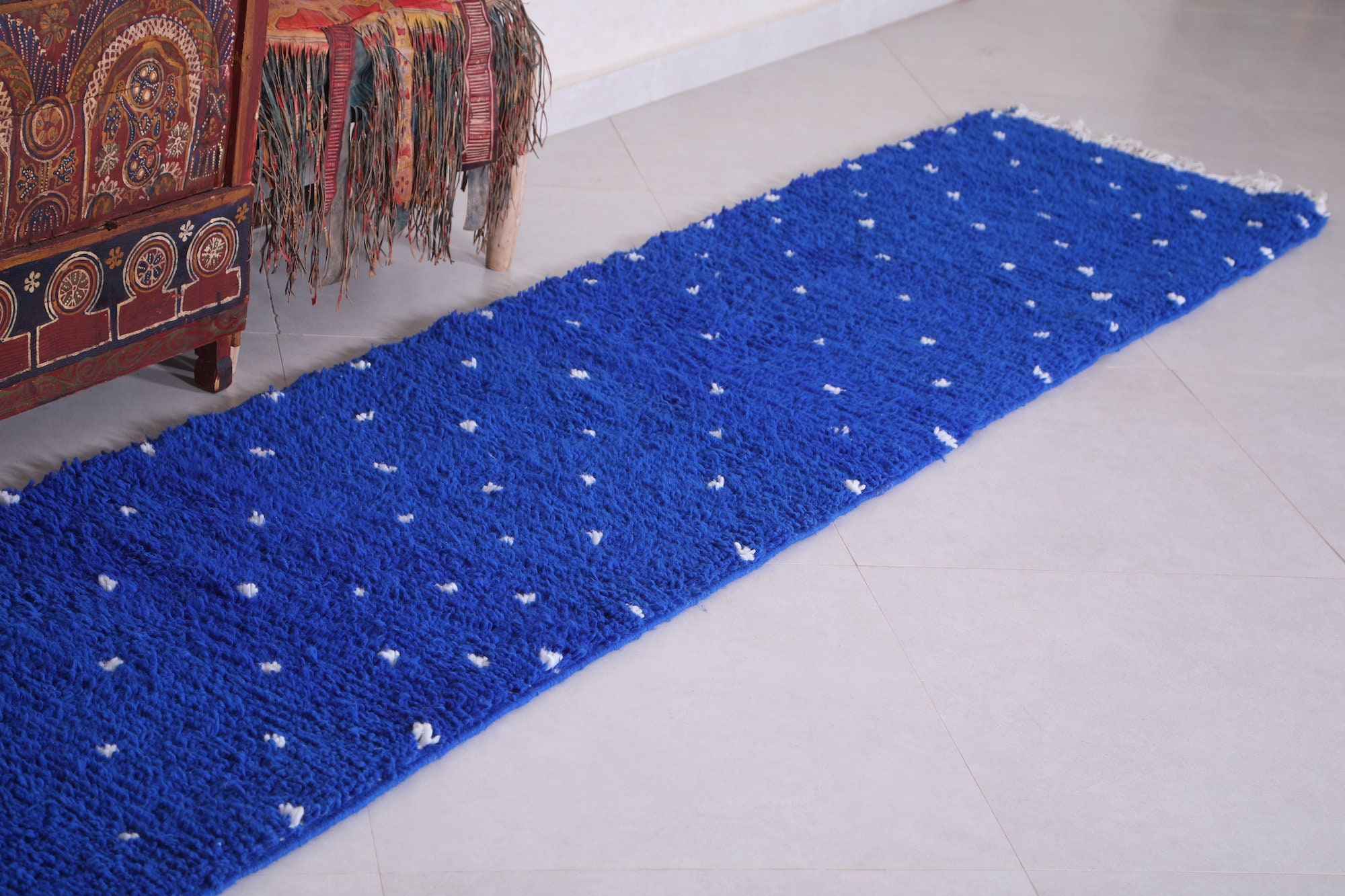 Blue Hall Rug Custom Hallway Rug Blue Runner Rug Blue Hallway Rug | Etsy