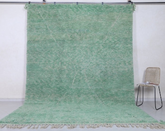 Moroccan rug green - Green rug - Moroccan rug - Handmade rug - Beni ourain rug - Green contemporary rug - Beni rug - Hand knotted rug